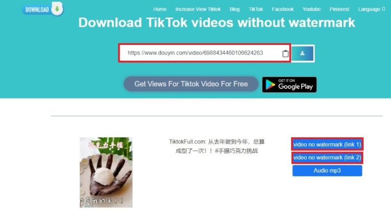 download video TikTok mp4