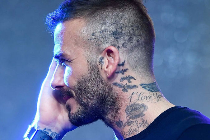 Chi tiết ý nghĩa hình xăm David Beckham