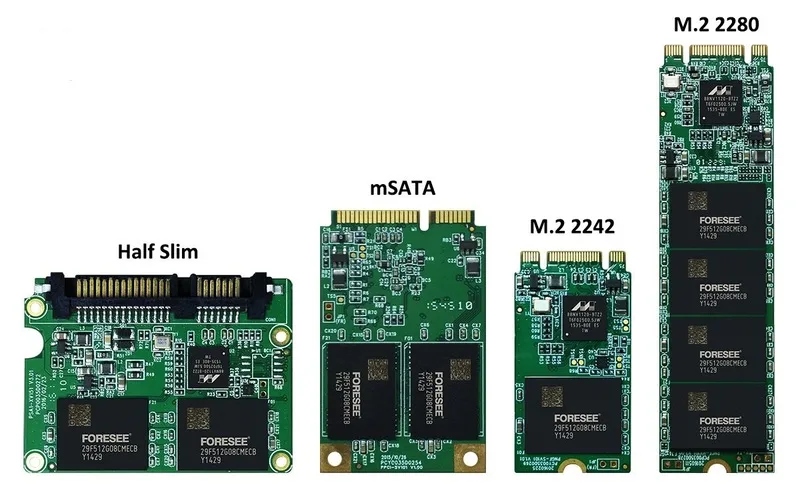 SSD có nhiều loại như SATA 2.5 inch, M.2 SATA, M.2 NVMe, SSD gắn ngoài và SSD PCIe dạng card.
